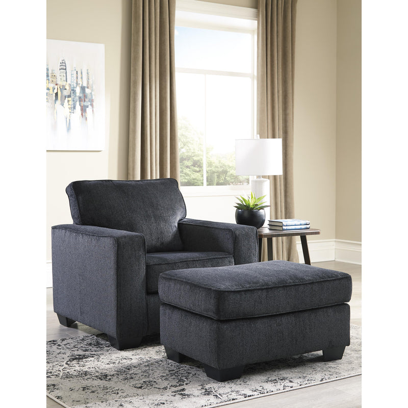 Signature Design by Ashley Altari Stationary Fabric Chair with Ottoman 8721314/8721320 IMAGE 1