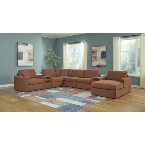  Signature Design by Ashley Modmax 92102S48 8 pc Sectional with Chaise and Audio Consoles IMAGE 2