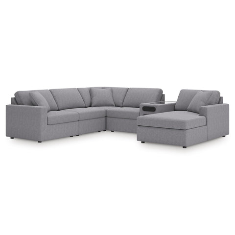  Signature Design by Ashley Modmax 92104S51 6 pc Sectional with Audio System and Chaise IMAGE 1