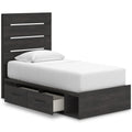  Signature Design by Ashley Hollivern PCB2108B17 Twin Panel Storage Bed IMAGE 2