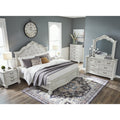  Benchcraft Montelaine B795B2 Queen Upholstered Panel Bed IMAGE 6
