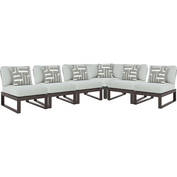  Signature Design by Ashley Beachloft P490P1 6 pc Outdoor Sectional IMAGE 1