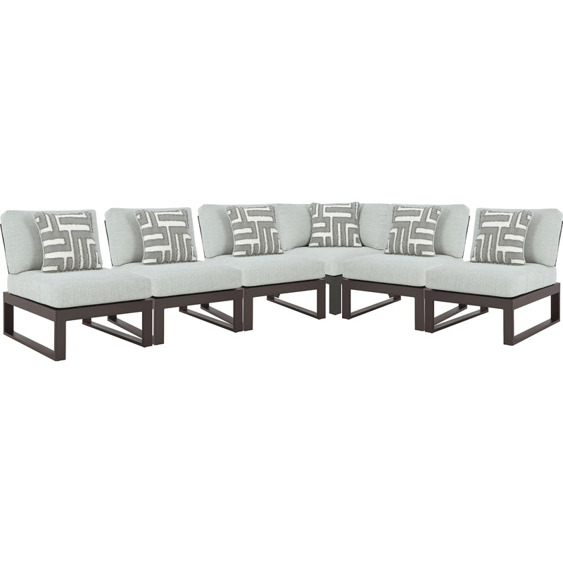  Signature Design by Ashley Beachloft P490P1 6 pc Outdoor Sectional IMAGE 1