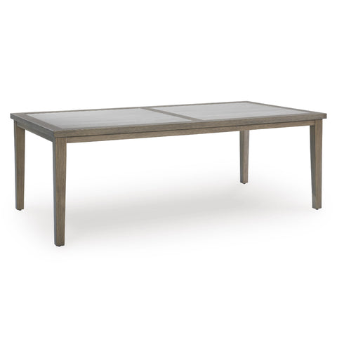  Signature Design by Ashley Rainier Ranch P701-625 Rectangular Dining Table with Umbrella Option IMAGE 1