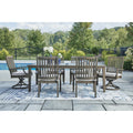  Signature Design by Ashley Rainier Ranch P701-625 Rectangular Dining Table with Umbrella Option IMAGE 6