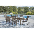  Signature Design by Ashley Rainier Ranch P701-625 Rectangular Dining Table with Umbrella Option IMAGE 9