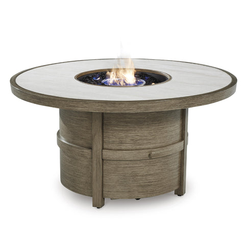  Signature Design by Ashley Rainier Ranch P701-776 Round Fire Pit Table IMAGE 2