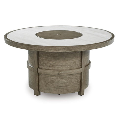  Signature Design by Ashley Rainier Ranch P701-776 Round Fire Pit Table IMAGE 3