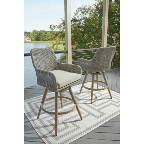  Signature Design by Ashley Seton Creek P798-130 Barstool with Cushion IMAGE 4