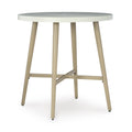  Signature Design by Ashley Seton Creek P798-613 Round Bar Table with Umbrella Option IMAGE 1