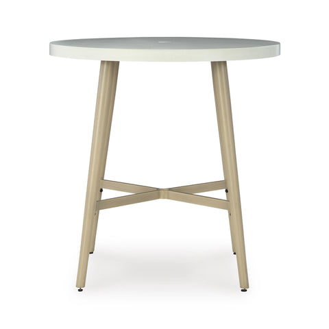  Signature Design by Ashley Seton Creek P798-613 Round Bar Table with Umbrella Option IMAGE 2