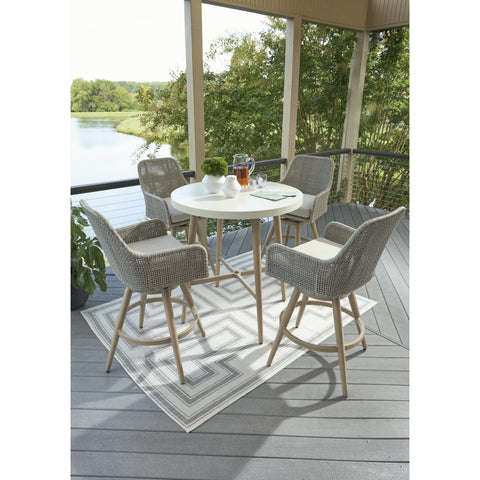  Signature Design by Ashley Seton Creek P798-613 Round Bar Table with Umbrella Option IMAGE 7