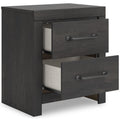  Signature Design by Ashley Hollivern PCB2108-92 Two Drawer Night Stand IMAGE 2