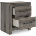  Signature Design by Ashley Graystorm PCB2405-92 Two Drawer Night Stand IMAGE 2