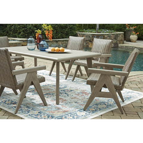  Signature Design by Ashley Cliff Trails PCP690-625 Rectangular Dining Table with Umbrella Option IMAGE 6