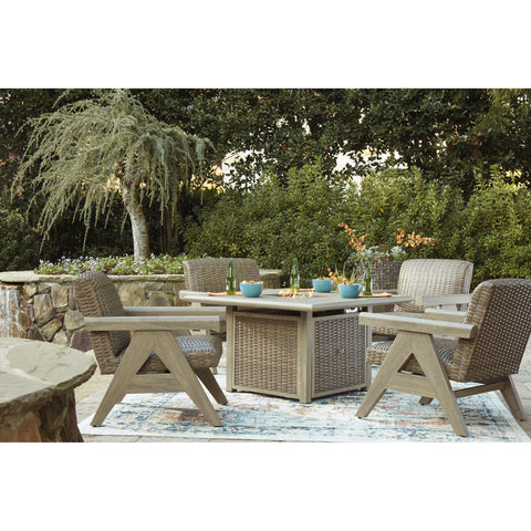  Signature Design by Ashley Cliff Trails PCP690-772 Square Fire Pit Table IMAGE 10