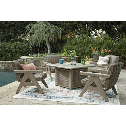  Signature Design by Ashley Cliff Trails PCP690-772 Square Fire Pit Table IMAGE 15