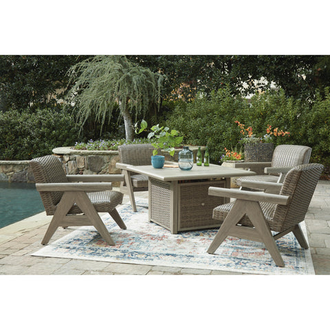  Signature Design by Ashley Cliff Trails PCP690-772 Square Fire Pit Table IMAGE 16