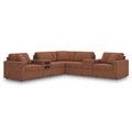  Signature Design by Ashley Modmax 92102S69 7 pc Balanced Sectional with Audio and Storage Consoles IMAGE 1