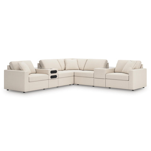  Signature Design by Ashley Modmax 92103S69 7 pc Balanced Sectional with Audio and Storage Consoles IMAGE 1