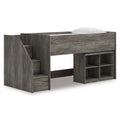  Signature Design by Ashley Frandern B4480B14 Twin Loft Bed with Bookcase Storage IMAGE 1