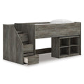  Signature Design by Ashley Frandern B4480B14 Twin Loft Bed with Bookcase Storage IMAGE 2