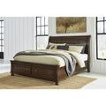  Millennium Porter B697B47 California King Sleigh Storage Bed IMAGE 5