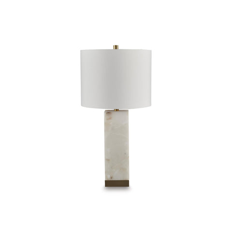  Signature Design by Ashley Linderfield L429094 Alabaster Table Lamp IMAGE 1