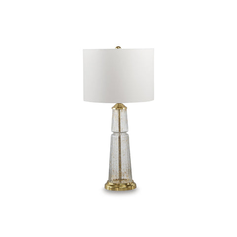  Signature Design by Ashley Bakersboro L430884 Glass Table Lamp IMAGE 1