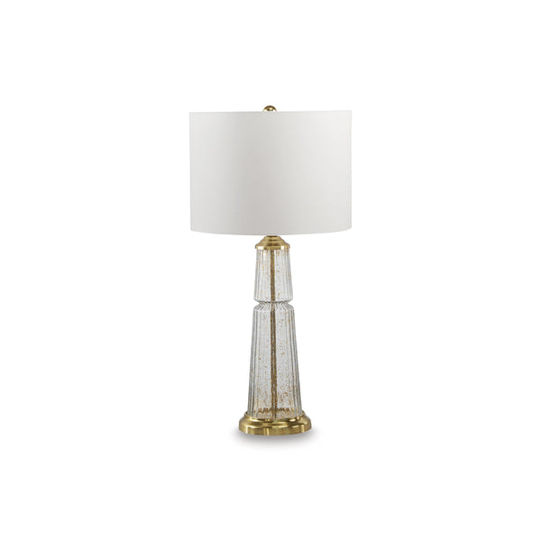  Signature Design by Ashley Bakersboro L430884 Glass Table Lamp IMAGE 1