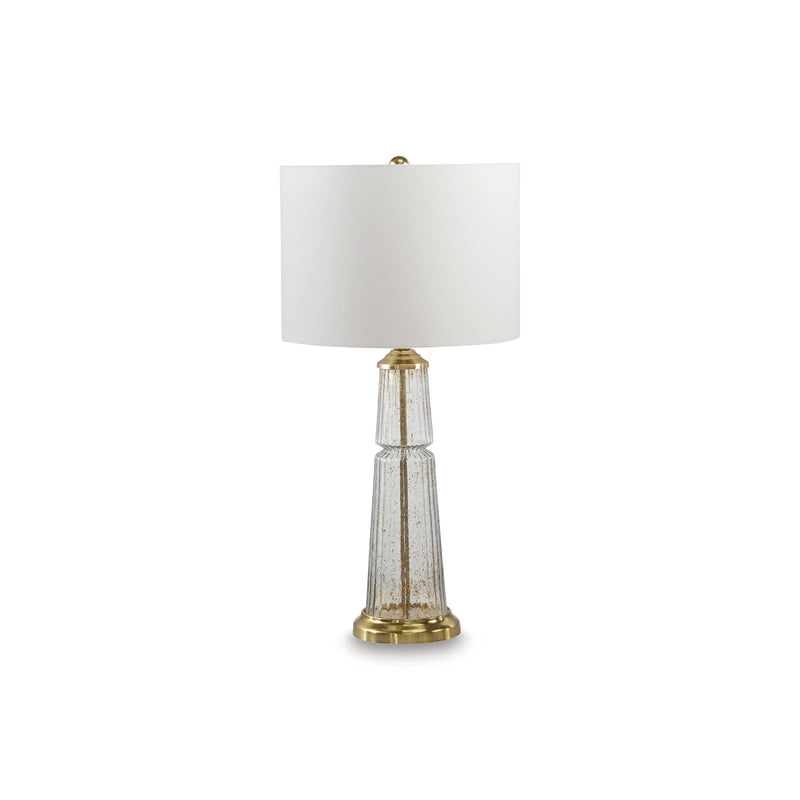  Signature Design by Ashley Bakersboro L430884 Glass Table Lamp IMAGE 1