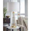  Signature Design by Ashley Bakersboro L430884 Glass Table Lamp IMAGE 2
