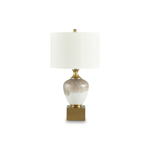  Signature Design by Ashley Tavisburg L430894 Glass Table Lamp IMAGE 1
