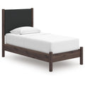  Signature Design by Ashley Pamytta PCB2614B8 Twin Upholstered Panel Platform Bed IMAGE 1