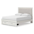  Signature Design by Ashley Zuraleus PCB3381B4 Queen Upholstered Panel Storage Bed IMAGE 1