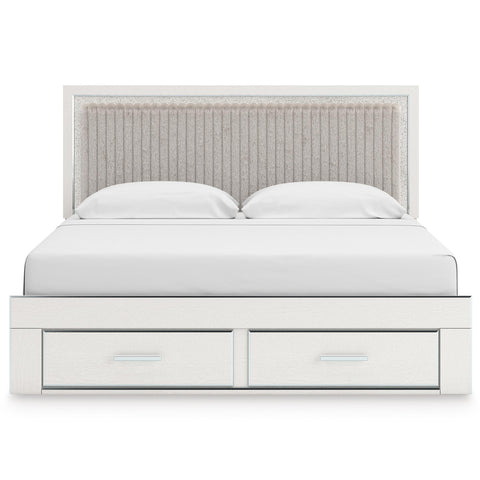  Signature Design by Ashley Zuraleus PCB3381B9 King Upholstered Panel Storage Bed IMAGE 2