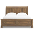  Signature Design by Ashley Feddinger PCB779B9 California King Storage Sleigh Bed IMAGE 3