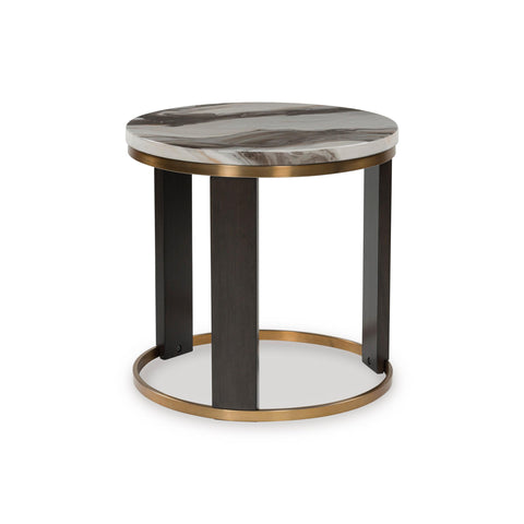  Signature Design by Ashley Jazmore T671-6 Round End Table IMAGE 1