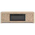  Signature Design by Ashley Cayboni W3787W1 71" TV Stand with Electric Fireplace IMAGE 1