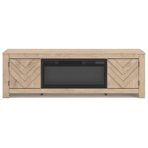  Signature Design by Ashley Cayboni W3787W1 71" TV Stand with Electric Fireplace IMAGE 1