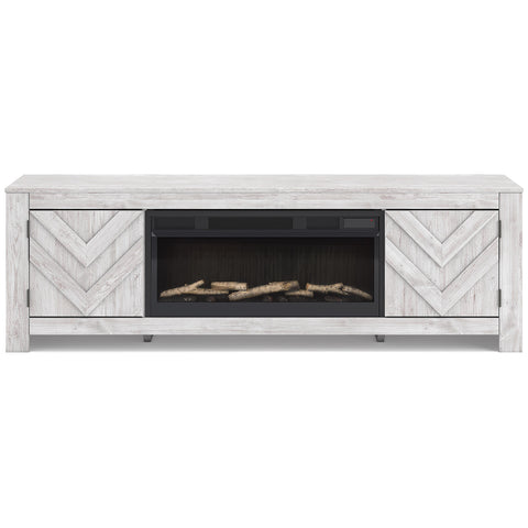  Signature Design by Ashley Cayboni W3788W1 71" TV Stand with Electric Fireplace IMAGE 1