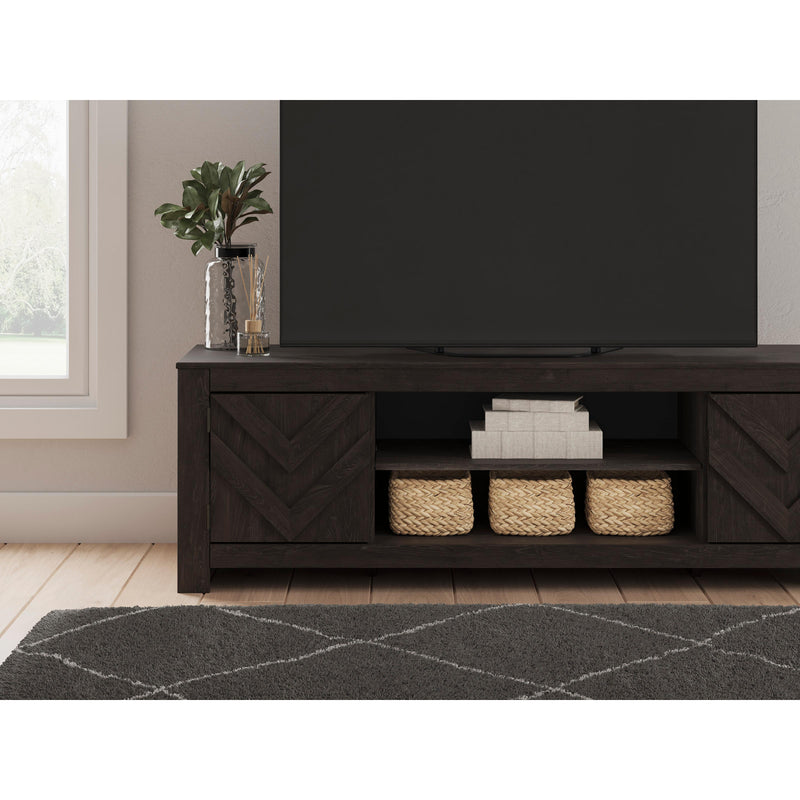 Signature Design by Ashley Cayboni W3789-68 LG TV Stand with Fireplace Option IMAGE 8