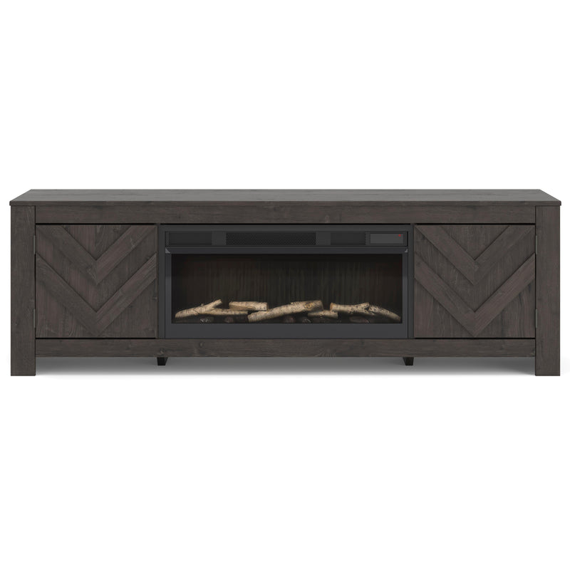  Signature Design by Ashley Cayboni W3789W1 71" TV Stand with Electric Fireplace IMAGE 1