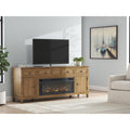  Signature Design by Ashley Sharlance W655W1 81" TV Stand with Electric Fireplace IMAGE 3