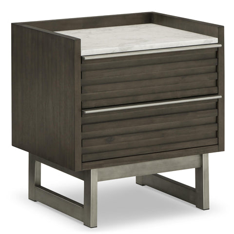  Ashley Arkenton B786-92 Two Drawer Night Stand IMAGE 1
