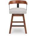  Signature Design by Ashley Ralene D594-224 Upholstered Swivel Barstool IMAGE 2