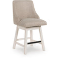  Signature Design by Ashley Robbinsdale D642-324 Upholstered Swivel Barstool IMAGE 1