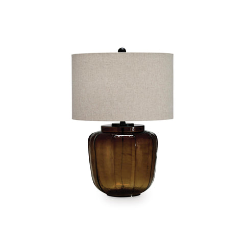  Signature Design by Ashley Bainmore L430914 Glass Table Lamp IMAGE 1