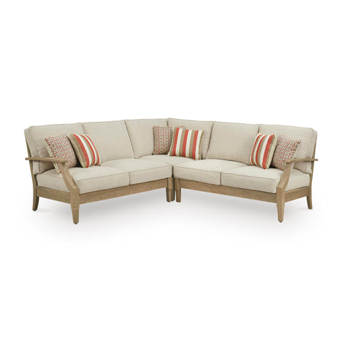  Signature Design by Ashley Clare View P801P10 3 pc Outdoor Sectional IMAGE 1