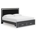  Signature Design by Ashley Zuraleus PCB3380B11 King Upholstered Panel Storage Bed IMAGE 1